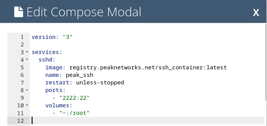Edit SSH Compose